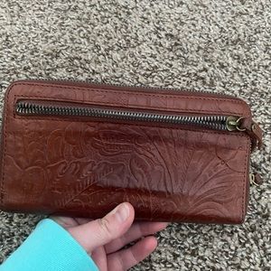 Tooled American leather wallet